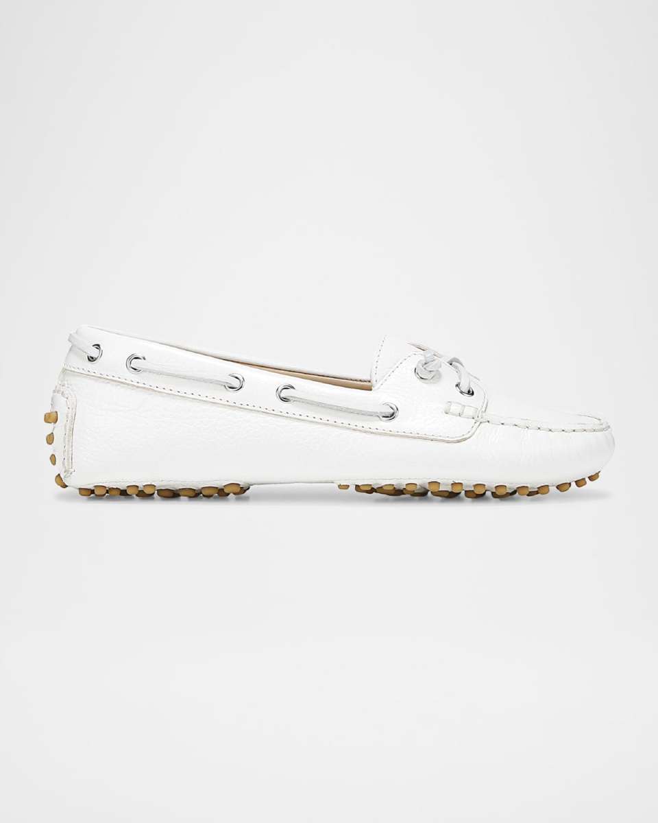 Jia Leather Driver Boat Loafers